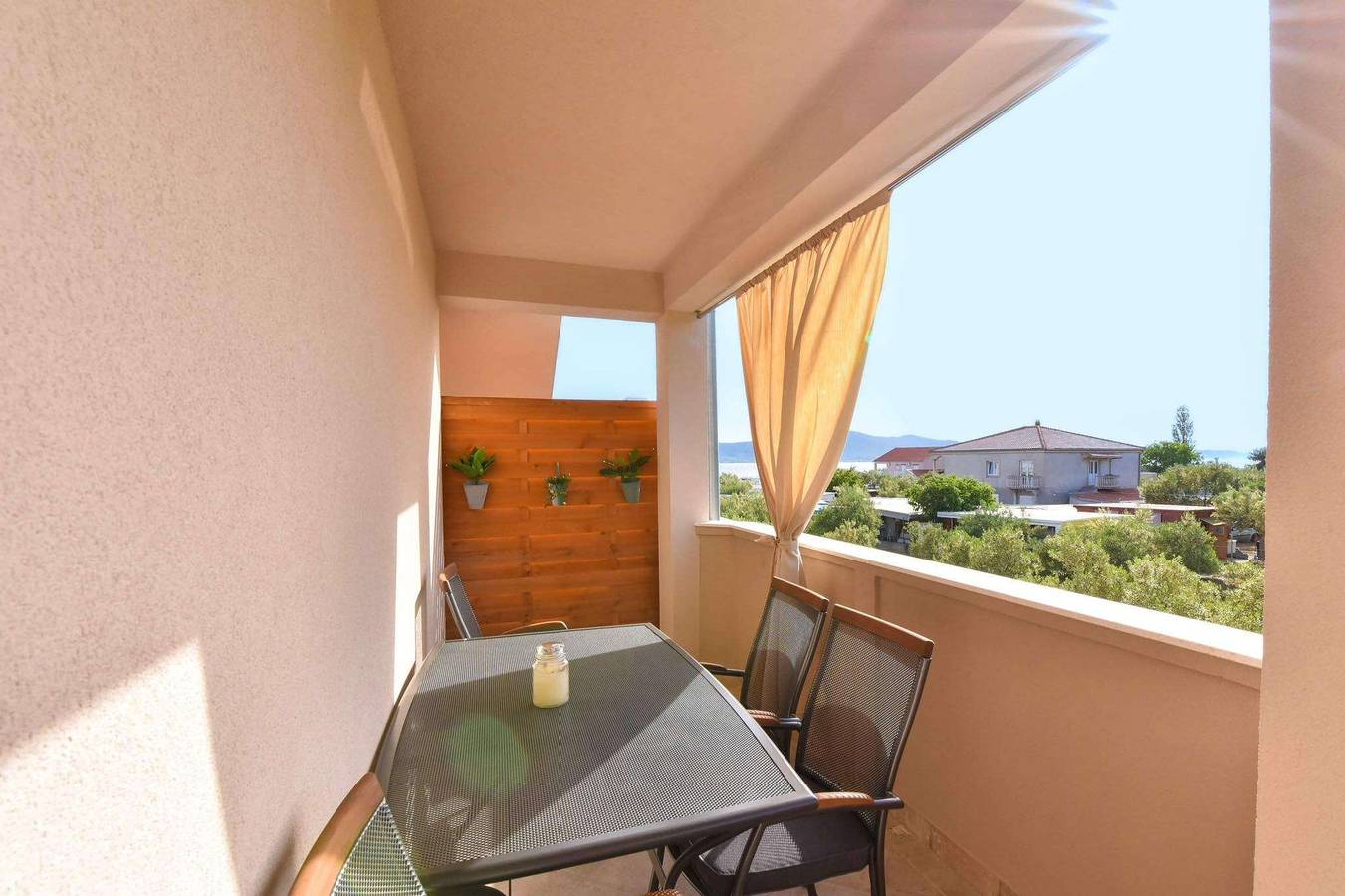 Entire apartment, One bedroom apartment with terrace and sea view Sveti Petar, Biograd A-23091-b in Općina Sveti Filip i Jakov, Zadar