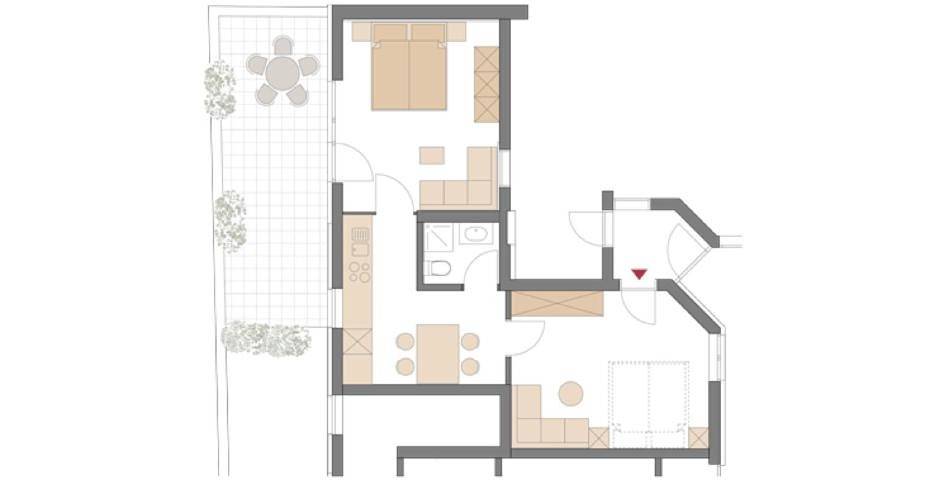 Gîte pour 5 personnes, avec terrasse et vue dans Partenen - 3