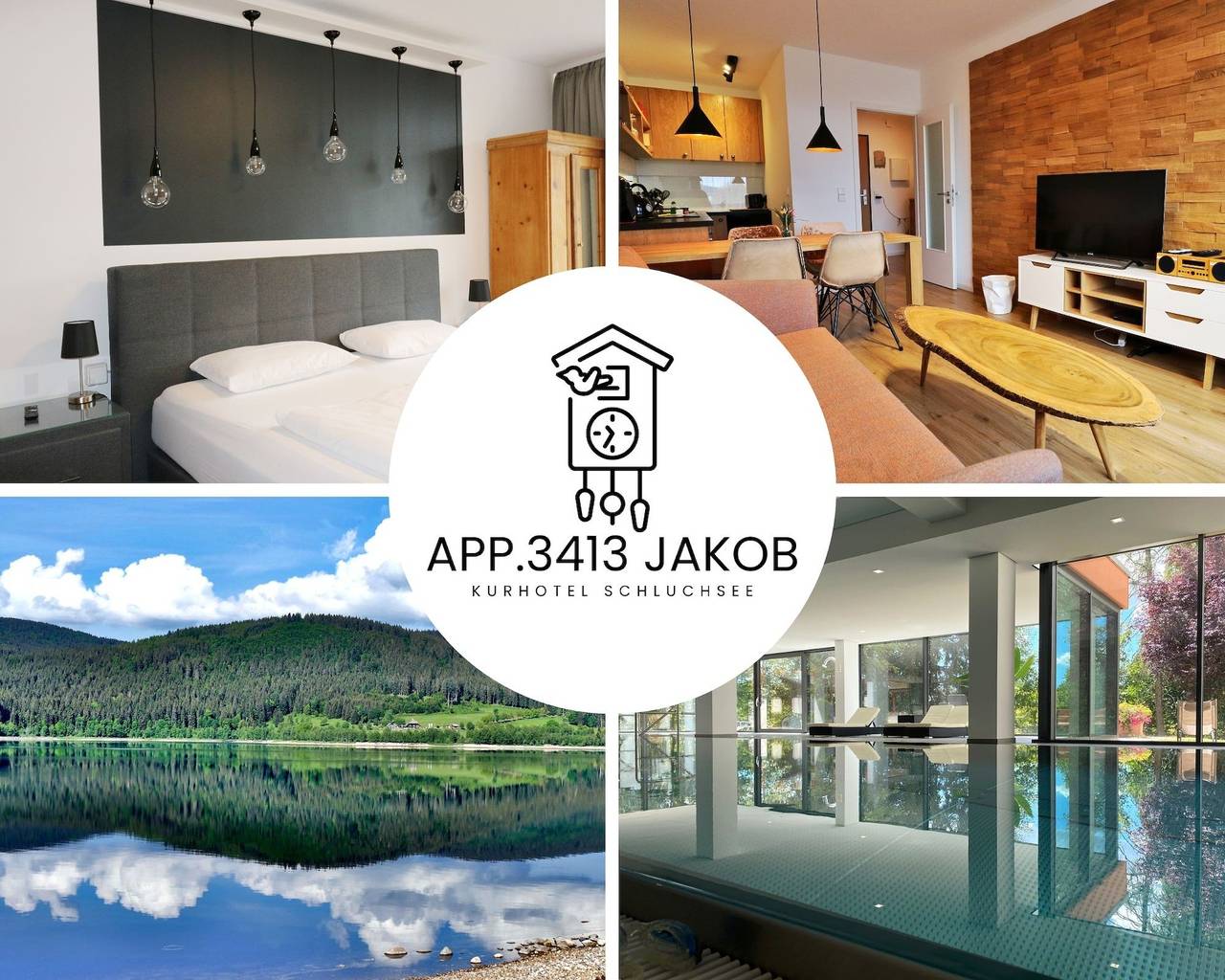 Ganze Ferienwohnung, Kurhotel Schluchsee - App. 3413 - Jakob - mit Indoorpool, Schluchsee in Schluchsee Ort, Schluchsee