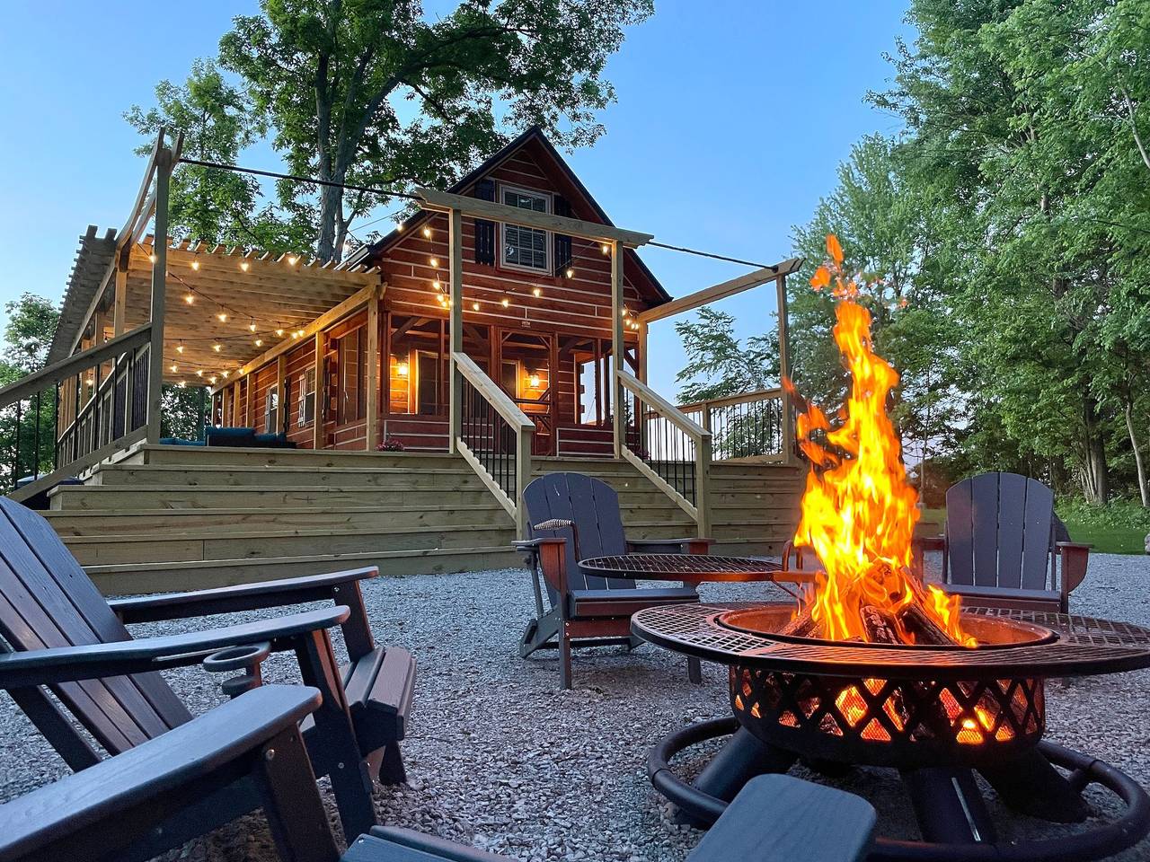 Secluded Shipshewana Log Cabin | In the Woods | in LaGrange County