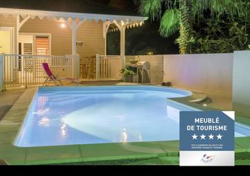 Maison de vacances pour 6 personnes, avec piscine ainsi que vue et jardin en Martinique