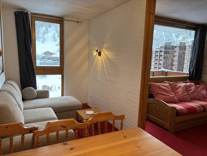 Gîte pour 5 personnes, avec Balcon dans Plagne Bellecote