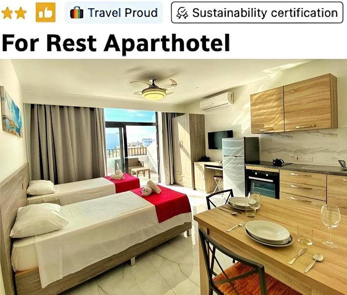 Appart’hôtel pour 5 personnes, avec terrasse