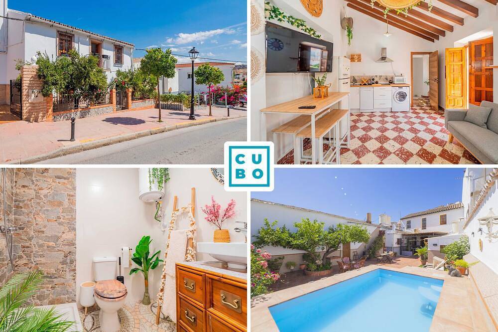 Apartamento entero, Cubo's Estudio Casabermeja Noches de Luna A & Pool / centro urbano / aire acondicionado / piscina comunitaria in Casabermeja, Provincia de Málaga