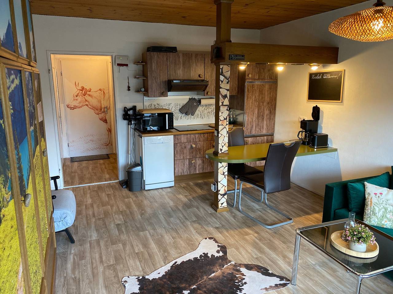 Ganze Wohnung, Ferienwohnung 'Gute Zeit' mit Bergblick, privatem Garten und Wi-Fi in Weiler-Simmerberg, Bayerisch Schwaben