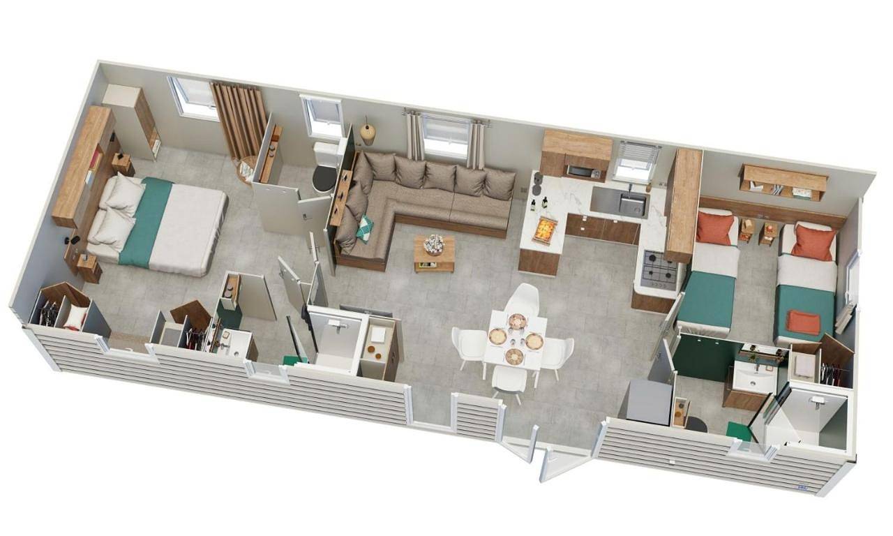 Mobil home Piriac 2 chambres 4 à 6 pers in Piriac-sur-Mer, Côte d'Amour