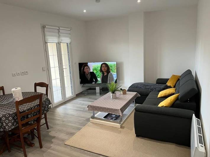 Gîte pour 6 personnes, avec Balcon ainsi que Terrasse et Vue à Le Thillay