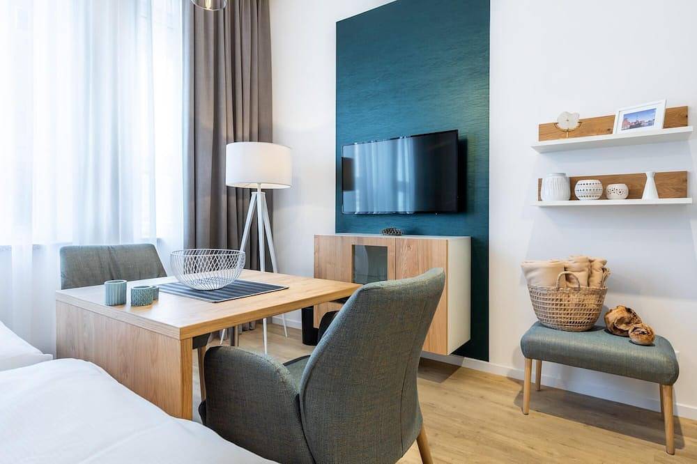 Ganze Wohnung, Geschmackvolles 1-Zimmer-Apartment für 2 Personen in toller Hafenlage in Wismar in Wismar, Nordwestmecklenburg (Wismar und Umgebung)