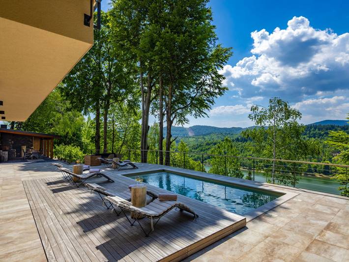 Ferienhaus für 10 Personen, mit Terrasse und Garten sowie Sauna und Seeblick, mit Haustier - 1