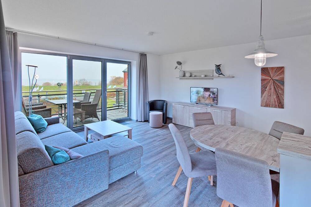 Ganze Wohnung, Apartment with a view of the Elbe - 4.11 in Elbstrand Krautsand, Drochtersen