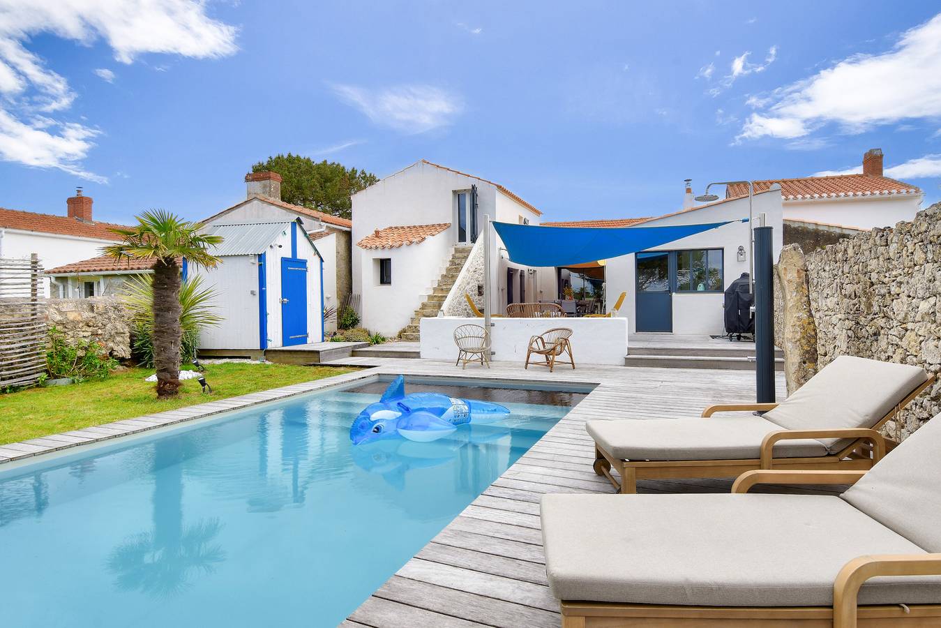 Piscine chauffée, jardin, villa 8 adultes 2 enfants in La Guérinière, Noirmoutier