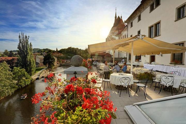 Hôtel pour 2 personnes, avec vue et terrasse ainsi que piscine et sauna, animaux acceptés à Český Krumlov - 3