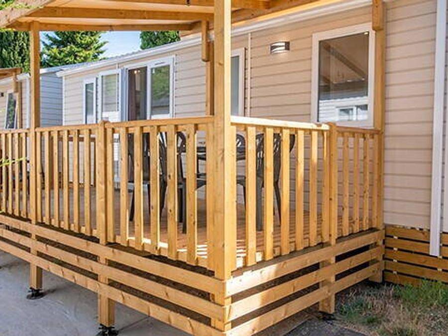 Camping Cavallino - Mobile home 6 persons - Comfort | 3 Bedrooms | 6 Pers | Raised terrace | Air conditioning in Venice, Venice Province