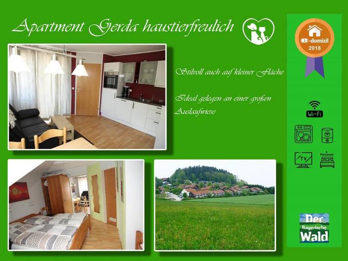 Ferienwohnung für 3 Personen, mit Terrasse und Ausblick, mit Haustier - 1