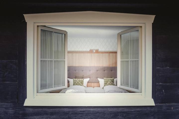 Hotel für 4 Personen, mit Terrasse und Garten sowie Sauna und Ausblick