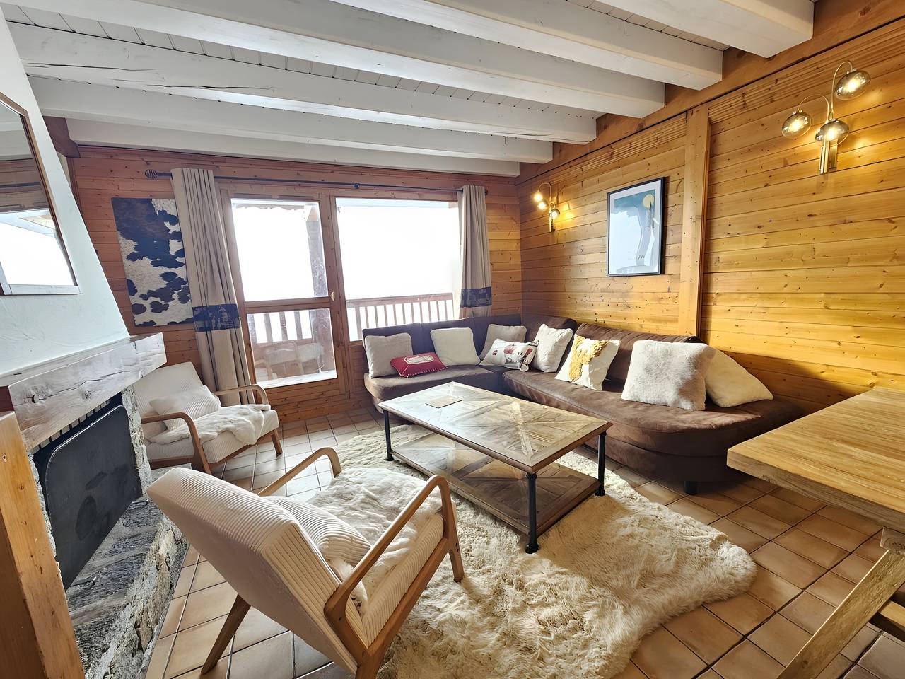 Apartamento entero, Apartamento 'Lesetoilesdelaplagne Chalet 16' con balcón in Belle Plagne, La Plagne-Tarentaise
