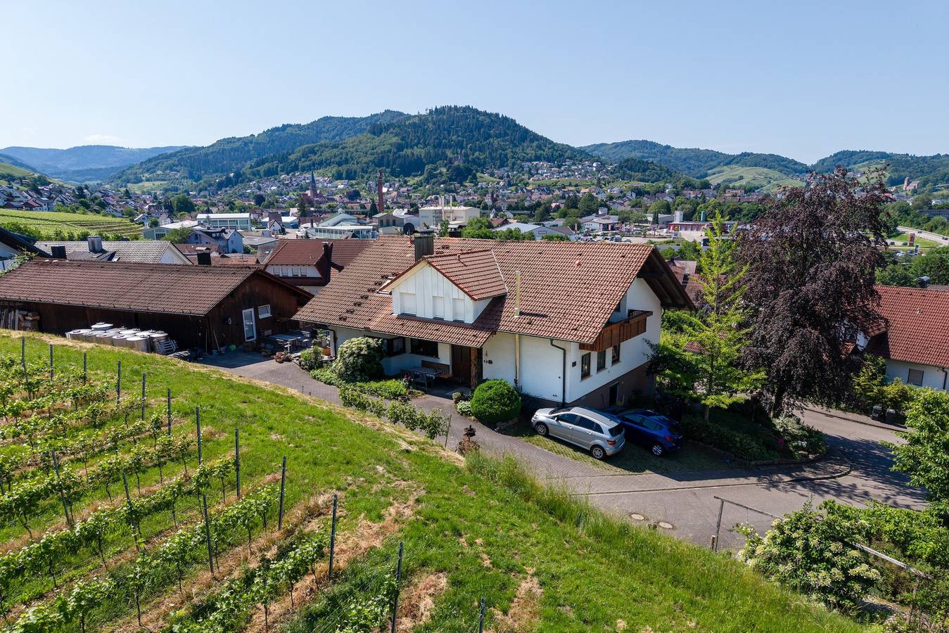 Ganze Wohnung, Ferienwohnung 'Hofquartier' mit Gemeinschaftsgarten, Balkon und Wi-Fi in Kappelrodeck, Mittlerer Schwarzwald