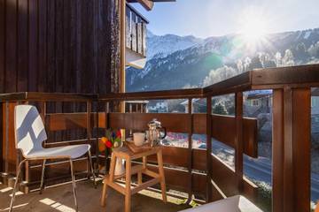 Gîte pour 4 personnes, avec balcon, adapté aux familles à Les Houches