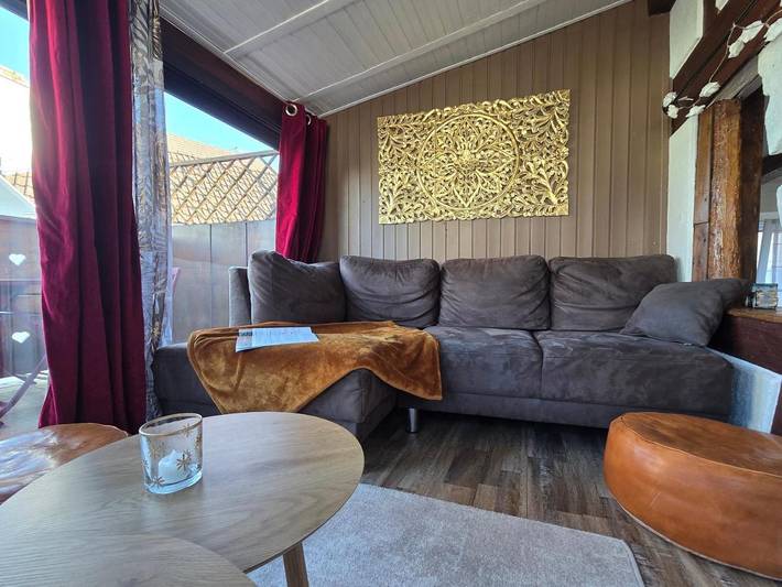 Location de vacances pour 3 personnes, avec Terrasse et Vue à Nordheim
