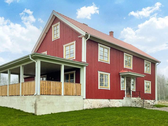 Ferienhaus für 14 Personen, mit Balkon und Garten, kinderfreundlich in Blekinge