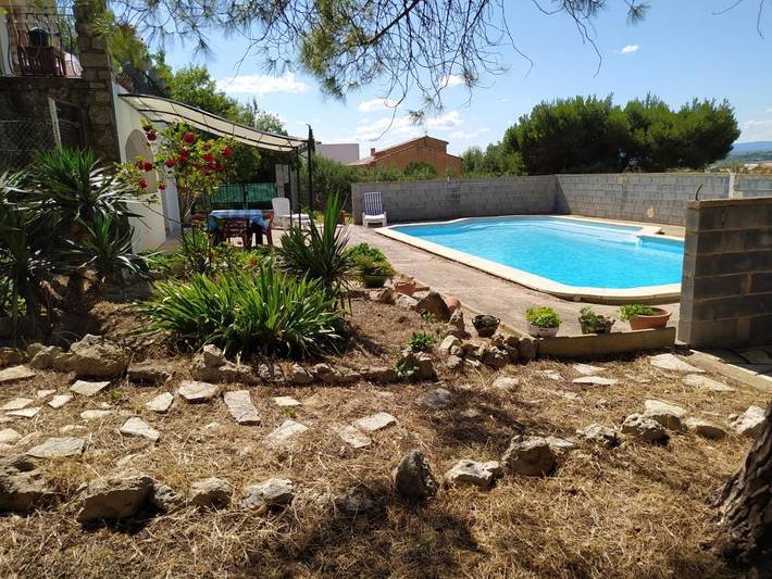 Appartement de vacances pour 5 personnes, avec jardin et piscine