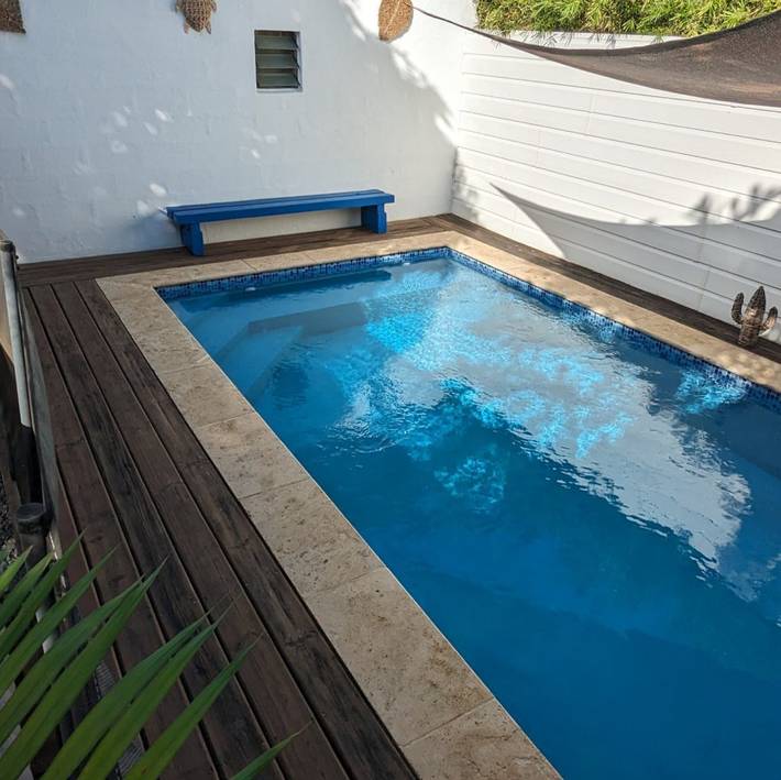 Cottage pour 2 personnes, avec piscine et jardin à La Saline les Bains