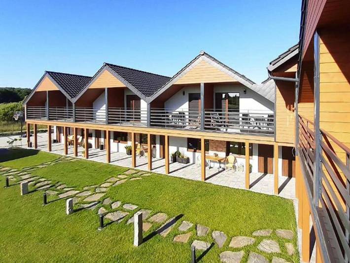 Ferienhaus für 4 Personen, mit Balkon und Sauna in Mielno