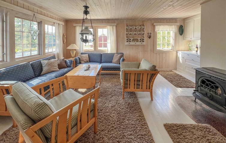 Ferienhaus für 4 Personen mit Seeblick in Vegårshei