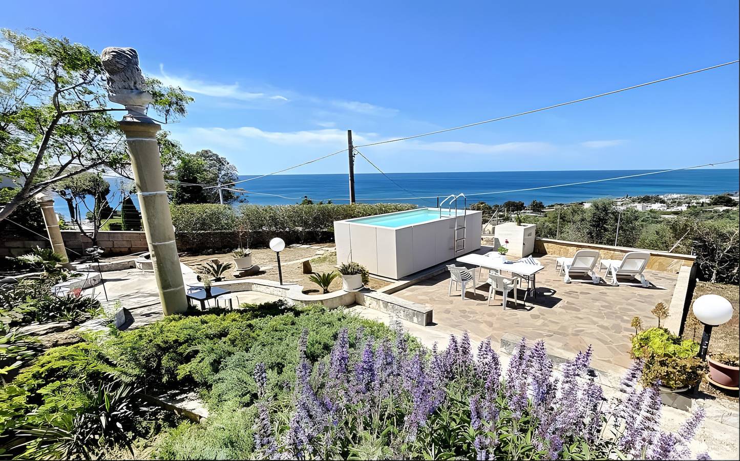 Villa Rusciu De Lu Mare Superior avec piscine privée, vue mer, à Torre Vado in Torre Vado, Golfe de Tarente
