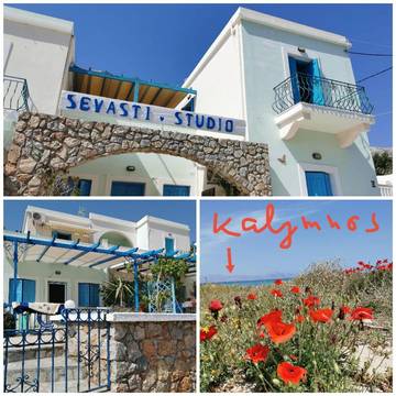 Gîte pour 5 personnes, avec balcon et vue dans Panormos