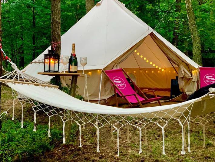 Camping für 2 Personen, mit Terrasse und Seeblick in Ermland-Masuren - 2