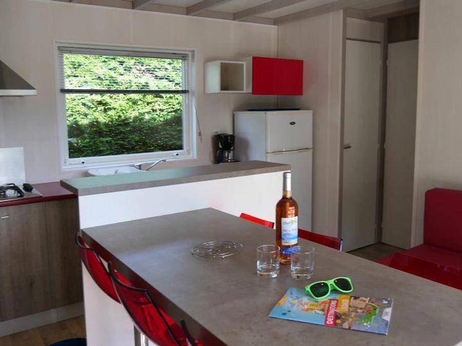Camping La Bolée d'Air - Chalet 6 personas - Alizé - 3 habitaciones in Saint-Vincent-sur-Jard, Vandea