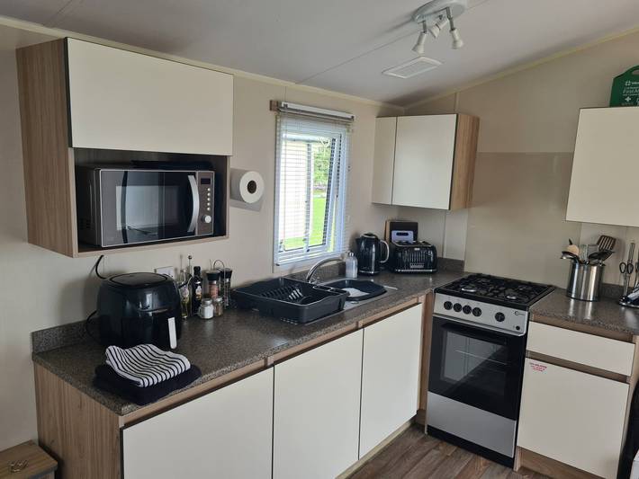Vakantiepark voor 6 personen, with tuin and uitzicht as well as terras in Engeland
