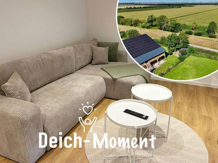 Ferienwohnung für 2 Personen, mit Balkon und Garten sowie Ausblick in Krummendeich