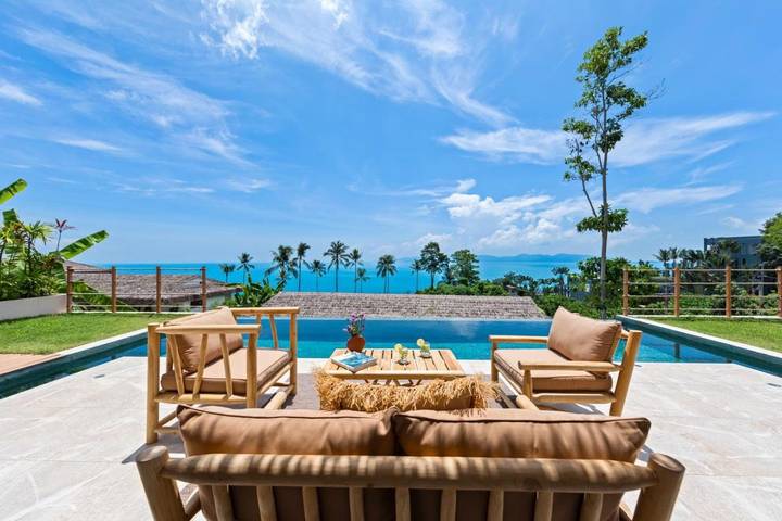 Villa pour 6 personnes, avec vue et piscine dans Koh Samui