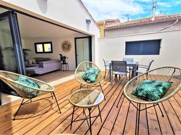 Gîte pour 4 personnes, avec terrasse à Marseillan