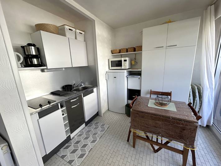 Studio entier, Studio Front de Mer avec Balcon et Parking Privé in Côte Vermeille, Argelès-sur-Mer