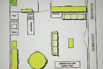 Gîte pour 6 personnes, avec piscine et jardin à Gattières