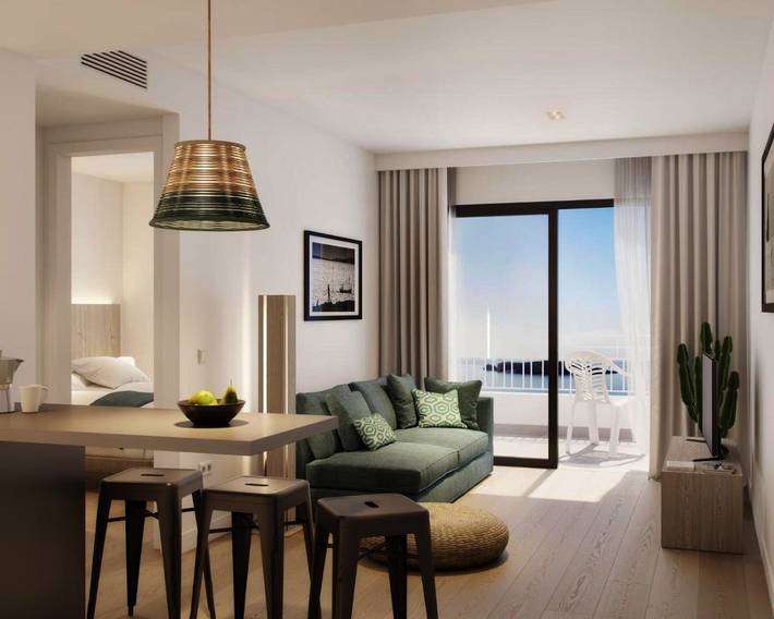 Location de vacances pour 3 personnes, avec balcon et piscine dans Playa d'en Bossa - 3