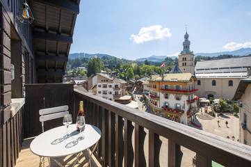 Gîte pour 4 personnes, avec balcon et vue, animaux acceptés dans Office de Tourisme de Megeve