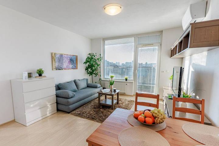 Apartament wakacyjny dla 4 osób, z Taras i Widok na jezioro oraz Widok w Bratysława