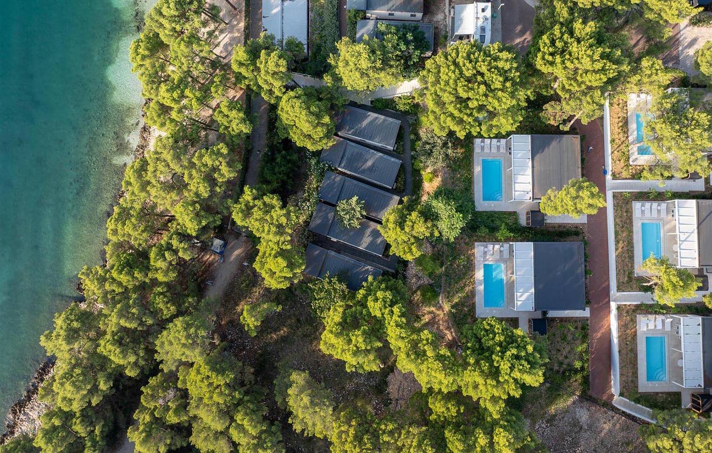 Gemütliche 2-Zimmer-Wohnung mit Pool, in der Nähe des Strandes Stari Porat in Seget Vranjica, Split-Dalmatien