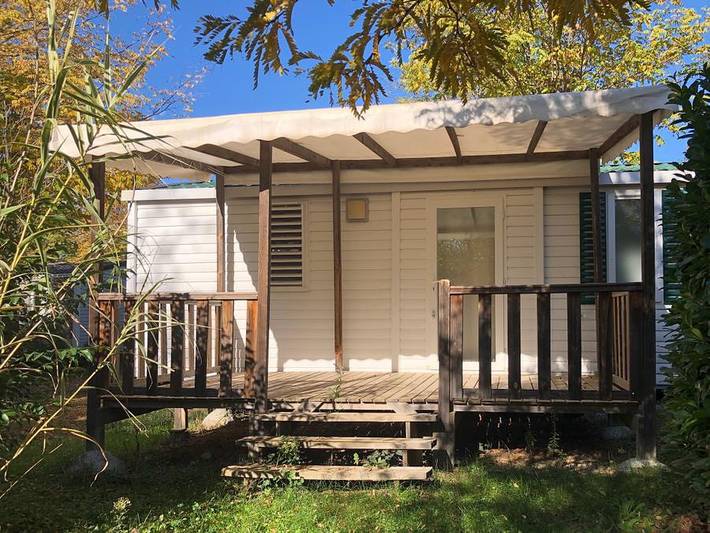 Camping Au Tylo Soleil - Mobilheim 4 personen - Mobil Home 35 Privilege Super Mercure 27m² - 2 Zimmer in Dauphin, Regionaler Naturpark Luberon