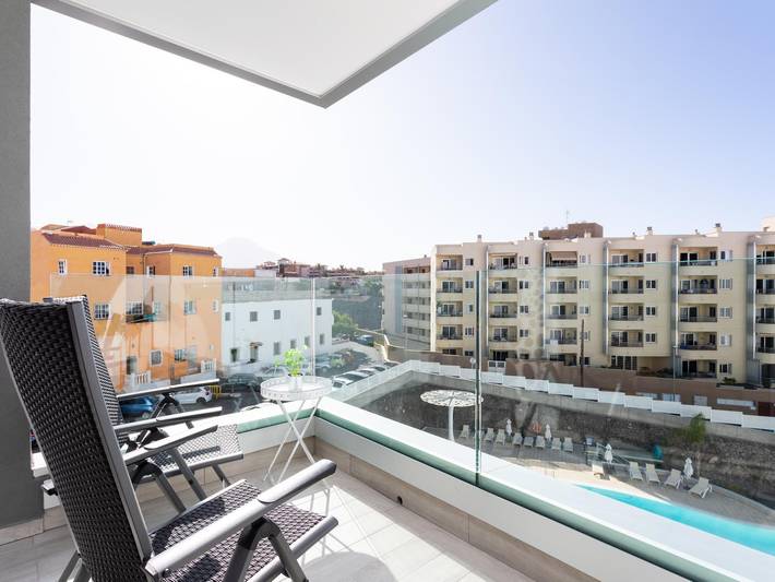 Appartement de vacances pour 4 personnes, avec Balcon ainsi que Bassin pour enfant et Piscine