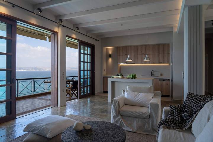 Gîte pour 5 personnes, avec balcon et jardin ainsi que vue sur l’océan et vue dans Almirida - 2