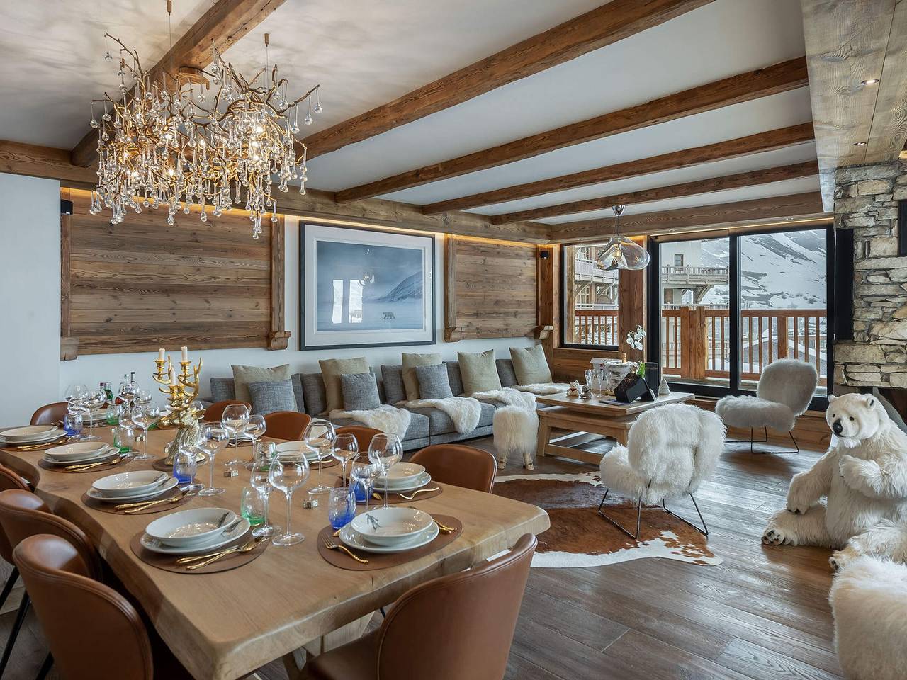 Ganze Wohnung, Wunderschöne Wohnung mit 4 Schlafzimmern, Terrasse und Jacuzzi, direkt an der Face de Bellevarde piste in Val-d'Isère, Vanoise-Massiv