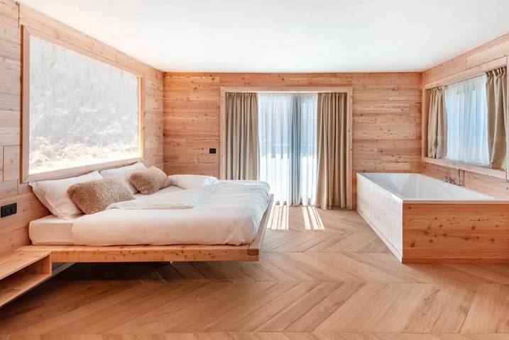 Habitación 'Noah Suites Dolly' con vistas a la montaña, terraza privada y Wi-Fi in Vigo di Fassa, San Giovanni di Fassa