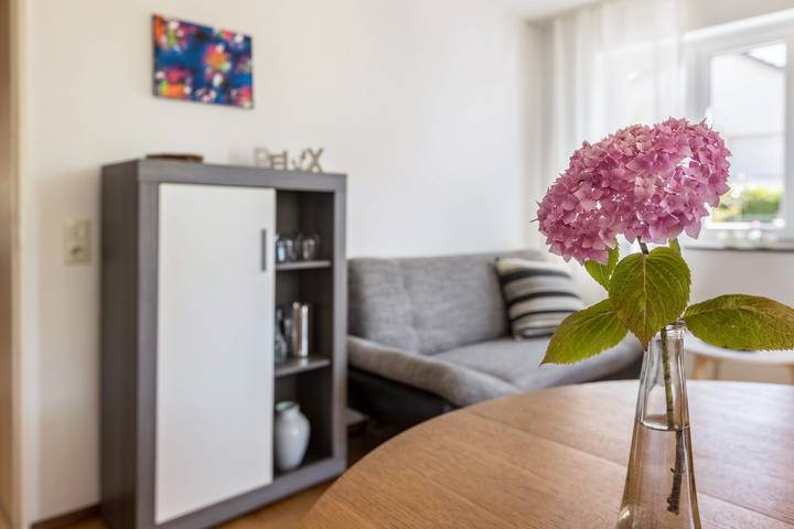 Ganze Wohnung, Gemütliche Ferienwohnung "Rosengarten" nahe am Bodensee mit Wlan, Terrasse & Garten in Gaienhofen, Untersee