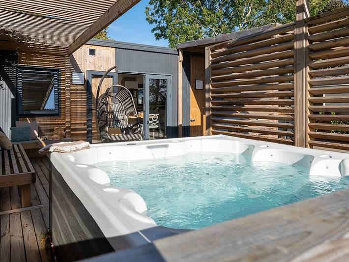 Camping Les Alizés - Mobilheim 6 personen - Prestige 2 Badezimmer, 1 Whirlpool in Lannion, Ceinture Dorée