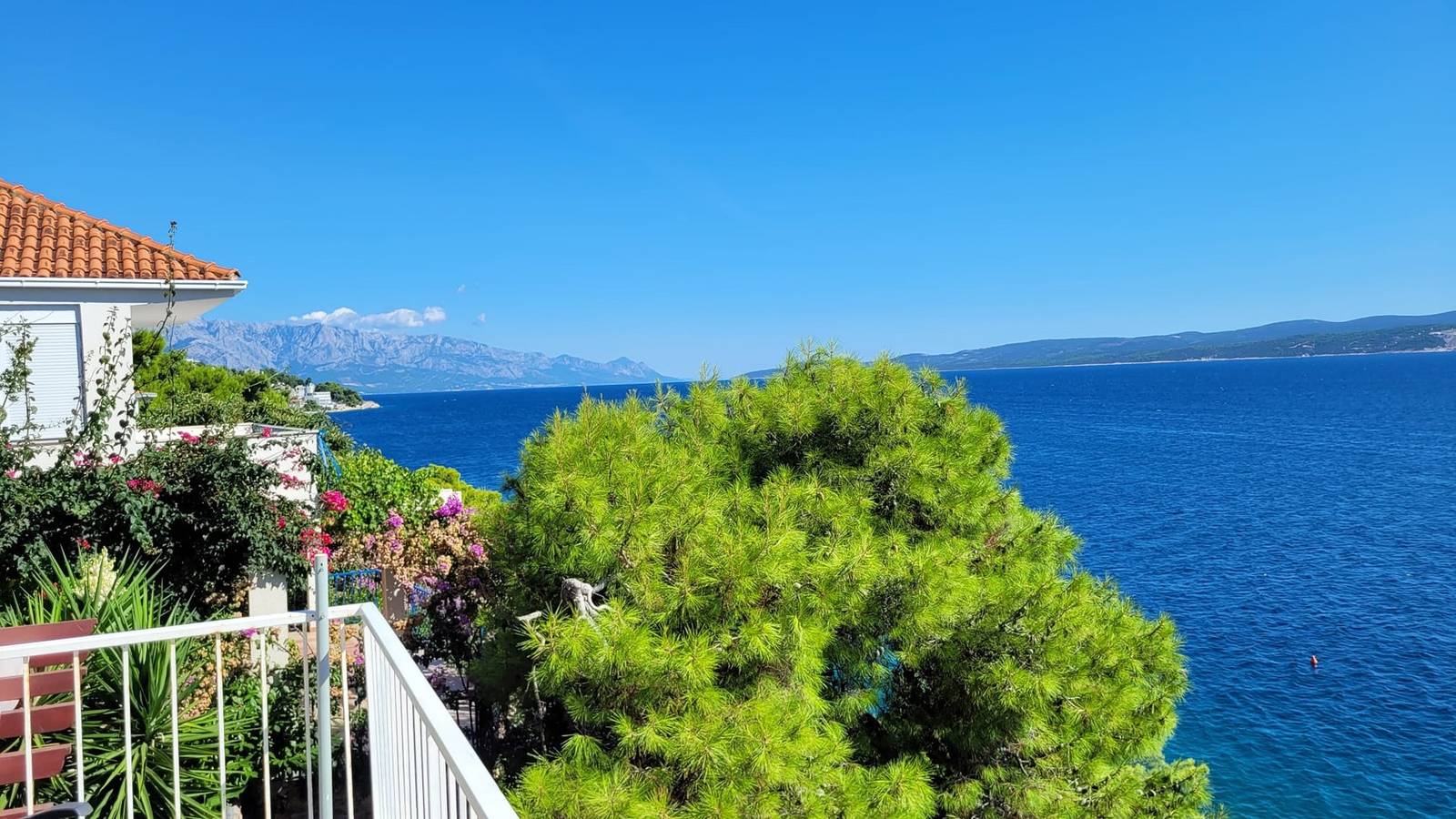 Ganze Wohnung, Traumhafter Meerblick, erste Reihe am Meer in Stanici, Omis-Riviera